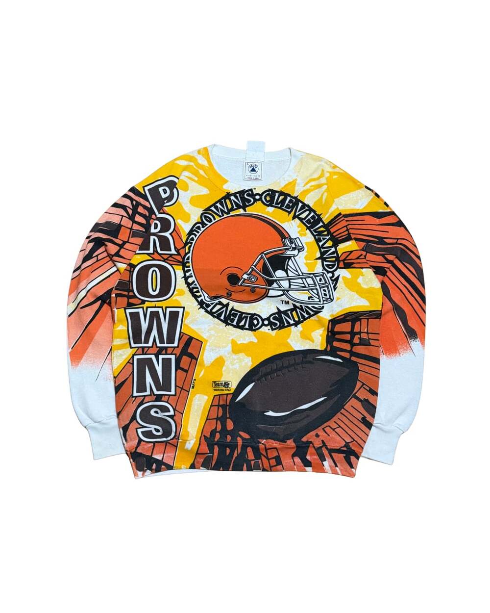 Vintage 1994 Cleveland Browns Rare AOP Sweater